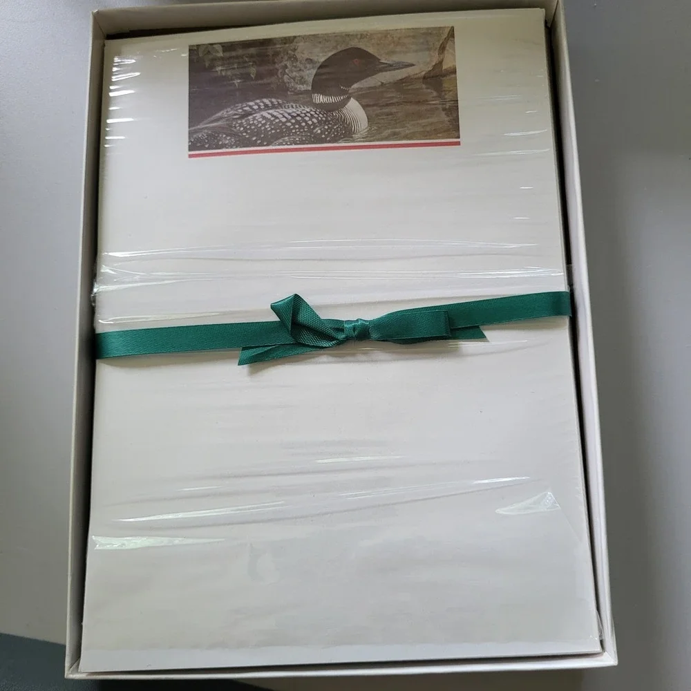 New Vintage Cape Shore Inc Loon Solitude Stationery